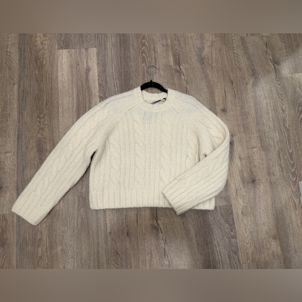 Cozy Cream Cable Knit Turtleneck Sweater